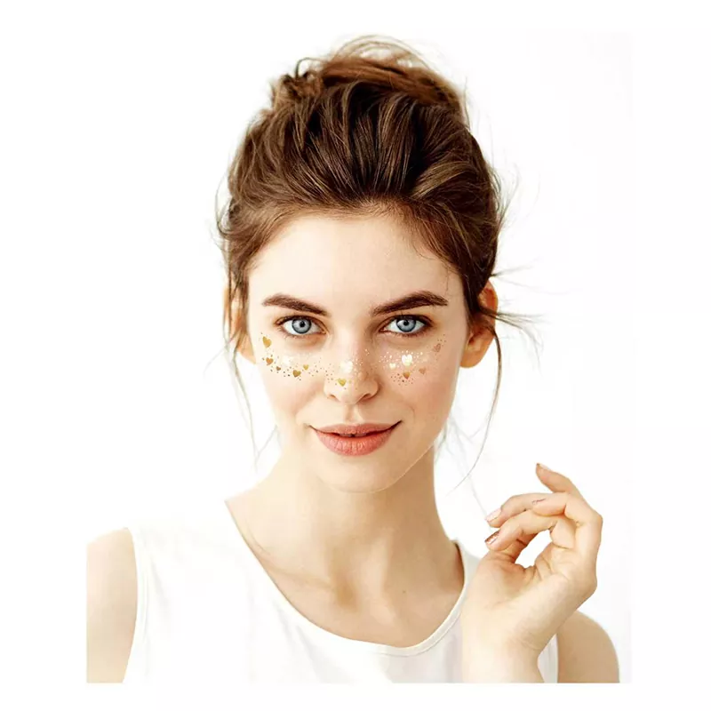 Silver Foil Tattoo Sticker